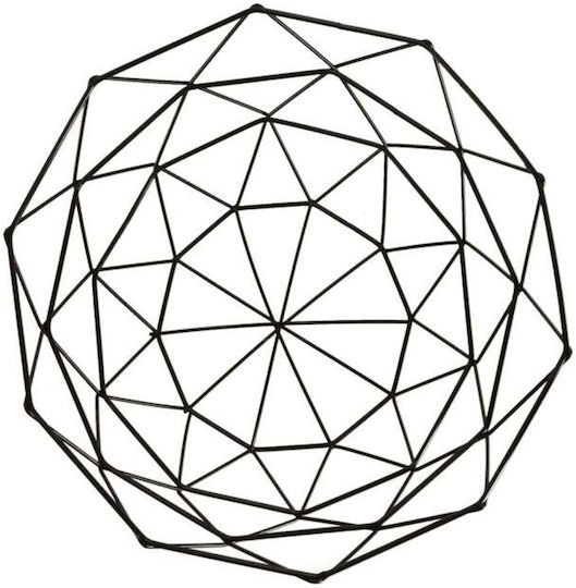 ikonka Плодова кошница Метал Черен 26x26x14бр