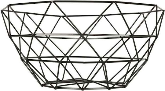 ikonka Плодова кошница Метал Черен 26x26x14бр