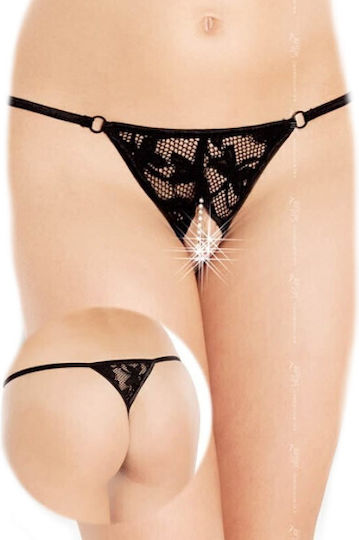 Softline 2339 Crotchless Sexy String Black