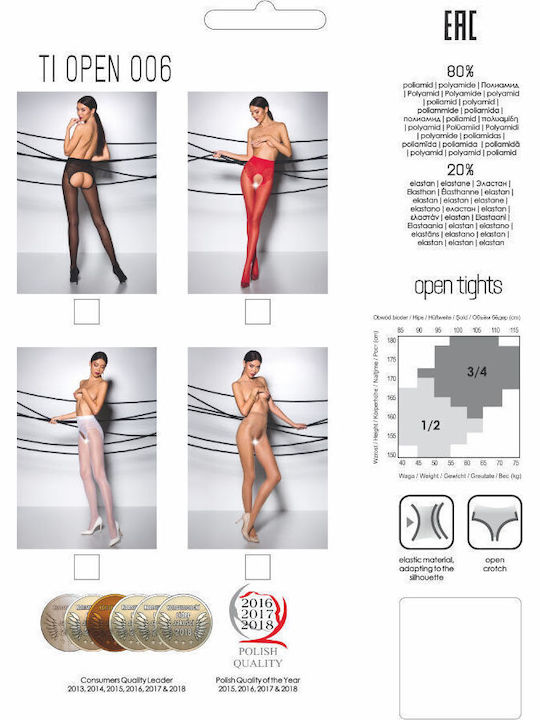 Passion TIOPEN 006 Sexy Tights Red