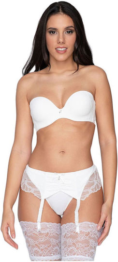 Luna Melody 54240 Strumpfbänder Mit Spitze Ivoire