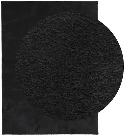 vidaXL Huarte Αντιολισθητικό Χαλί Ορθογώνιο Μαύρο 120x170cm