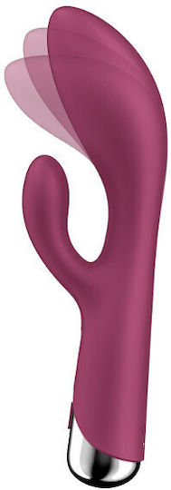 Satisfyer Spinning Rabbit 1 Анален Щепсел с Вибрация Small Червен 14.5cm
