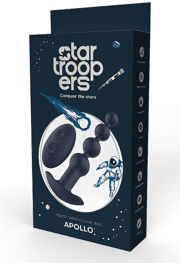 Dream Toys Remote Πρωκτική Σφήνα με Δόνηση Μπλε