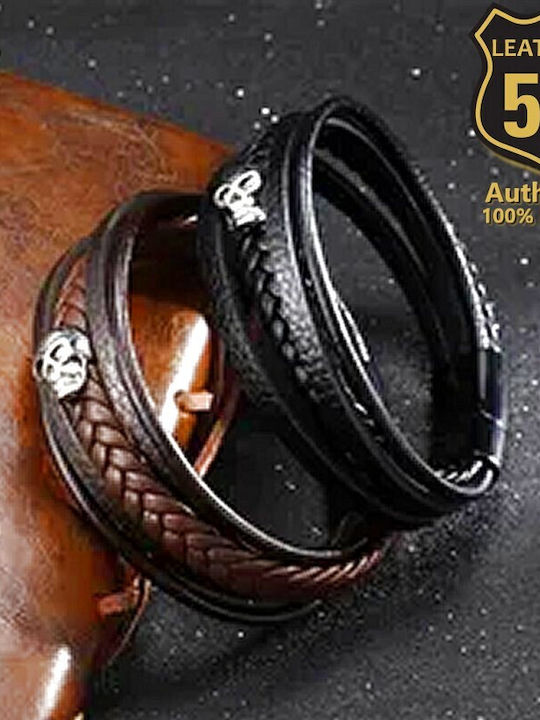 Leather 55 Men's Bracelet made of Leather