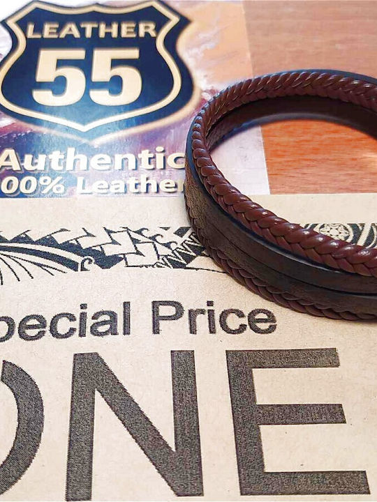 Leather 55 Men's Bracelet made of Leather