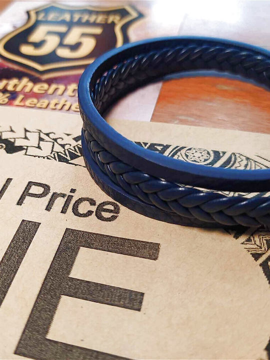 Leather 55 Men's Bracelet made of Leather