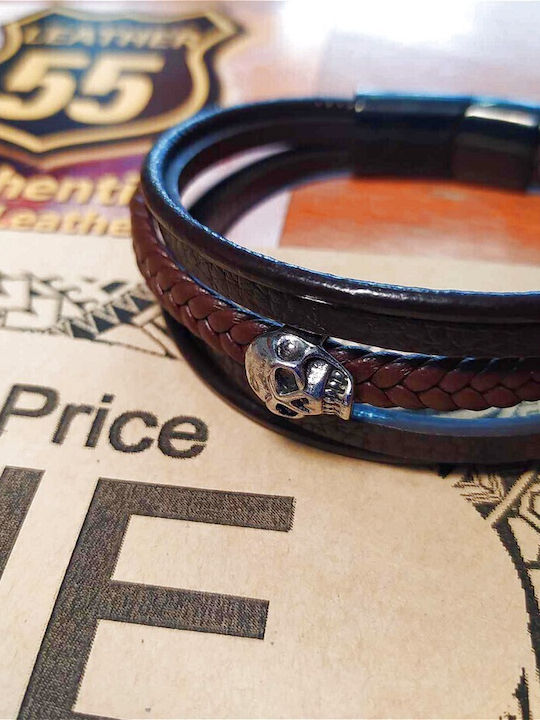 Leather 55 Men's Bracelet made of Leather