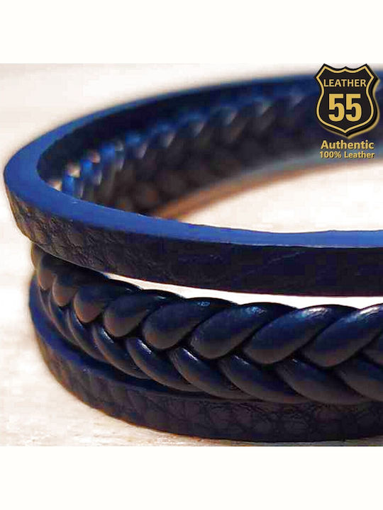 Leather 55 Men's Bracelet made of Leather