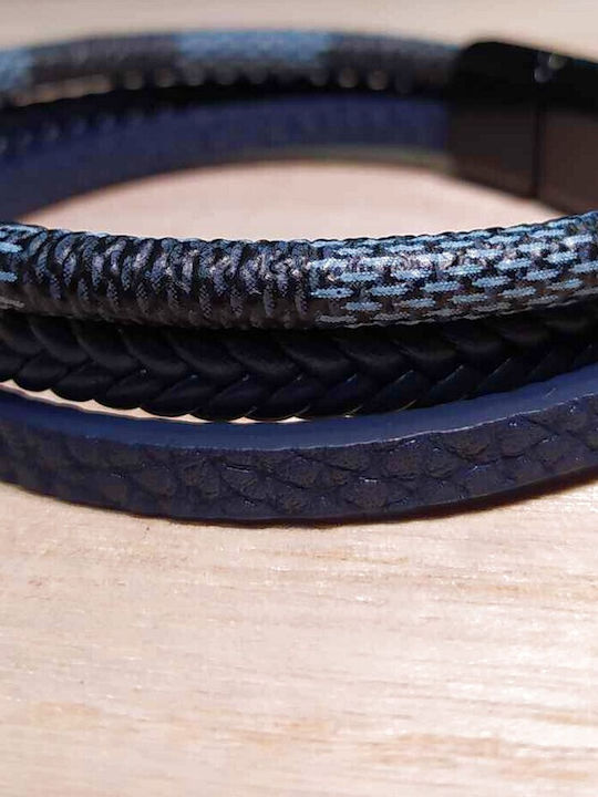 Leather 55 Ανδρικό Βραχιόλι από Δέρμα