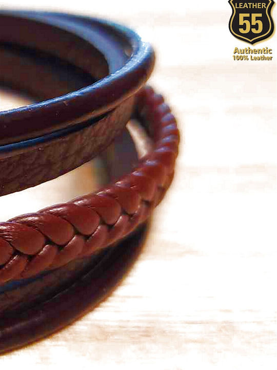 Leather 55 Men's Bracelet made of Leather