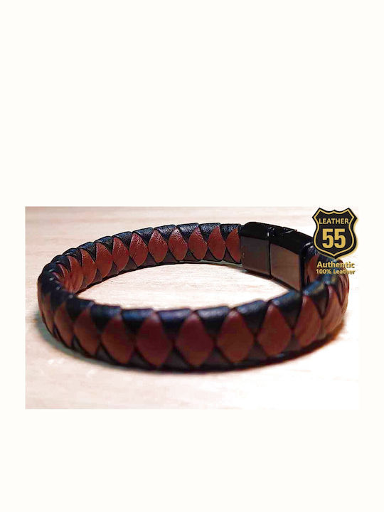 Leather 55 Men's Bracelet made of Leather