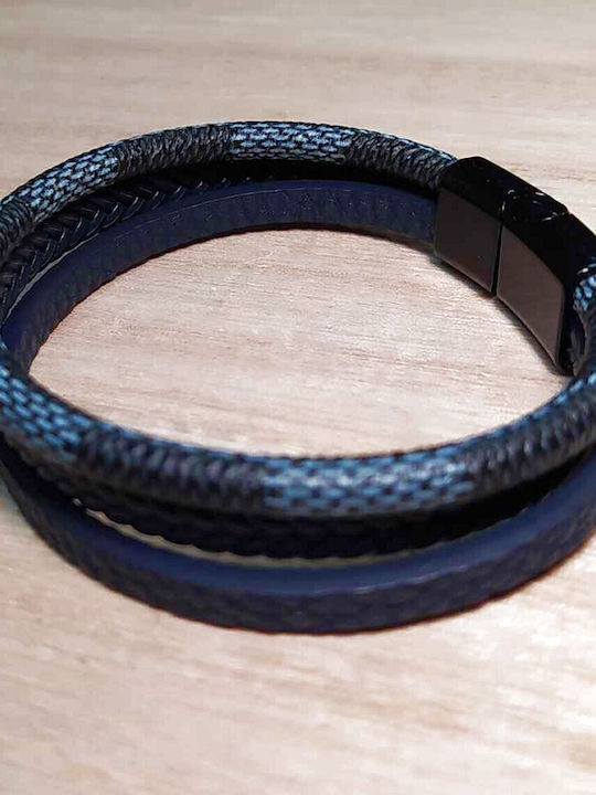 Leather 55 Ανδρικό Βραχιόλι από Δέρμα