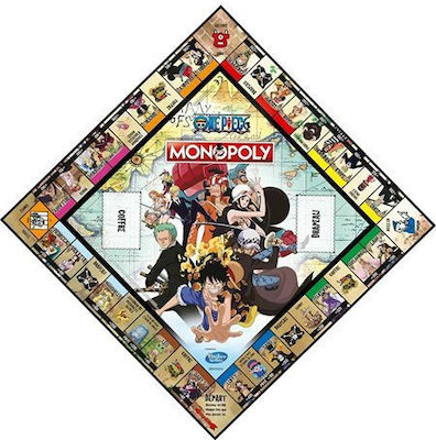 Winning Moves Board Game Monopoly one Piece for 2-4 Players 8+ Years (EN)