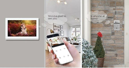 Joytimer Wireless Video Intercom Set Wi-Fi White