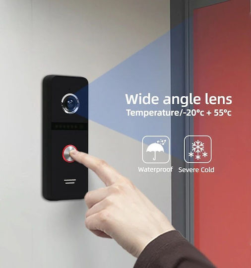Joytimer Wireless Video Intercom Set Wi-Fi White