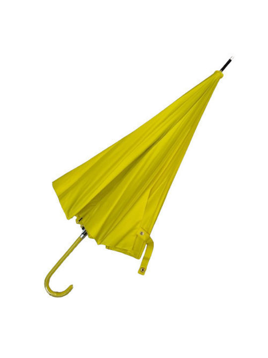 Großer Regenschirm, automatisch mit Metallschaft, 120x97 cm, Farbe Gelb