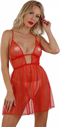 Soiemio Sexy Babydoll Κόκκινο