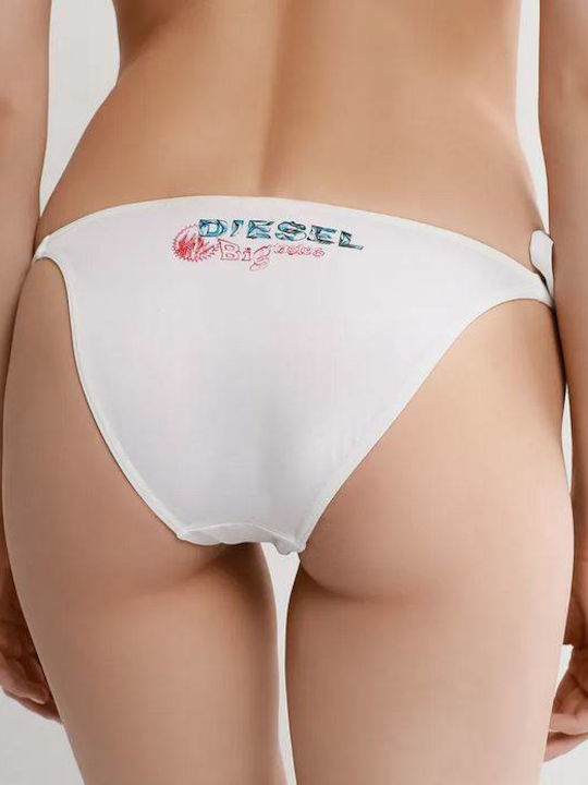 Diesel Bikini Slip with Ties White