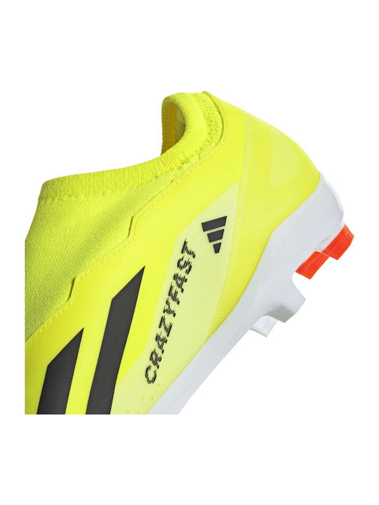 adidas X Crazyfast League Football Shoes with Cleats Team Solar Yellow 2 / Core Black / Cloud White
