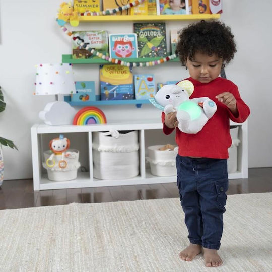 Bright Starts Animăluț Hug-a-bye Baby din Țesătură cu Muzică și Sunete pentru 0++ Luni