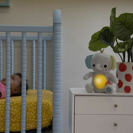 Bright Starts Animăluț Hug-a-bye Baby din Țesătură cu Muzică și Sunete pentru 0++ Luni