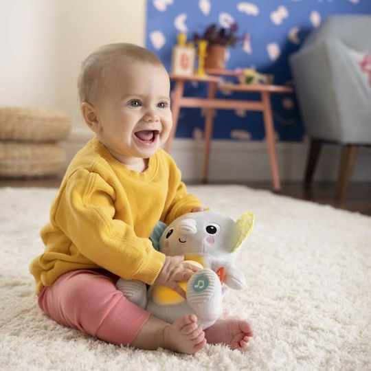 Bright Starts Animăluț Hug-a-bye Baby din Țesătură cu Muzică și Sunete pentru 0++ Luni