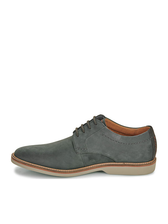 Atticus Men's Leather Casual Shoes Gray