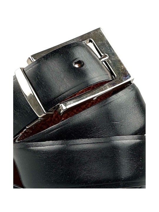 Men's Leather Double Sided Belt Black