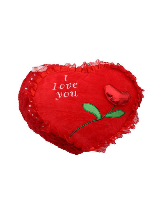 Perna De Canapea I Love You Roșu 36x42cm