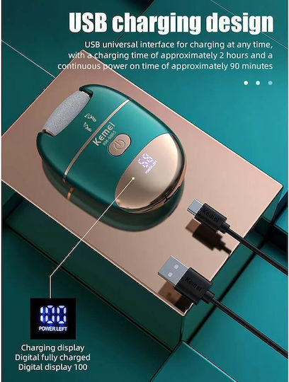 Kemei Rechargeable Electric File for Heels & Nails