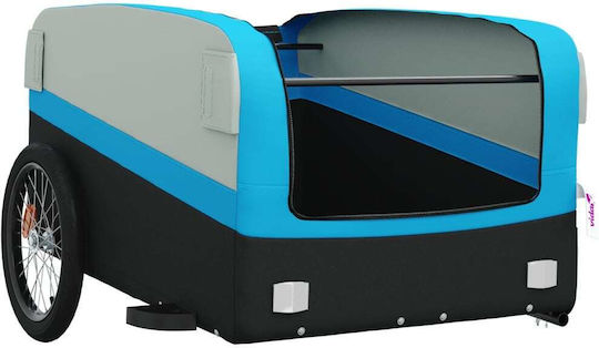 Vidaxl Anhänger Für Fahrräder Schwarze Blaue 45 Kilo Eisen
