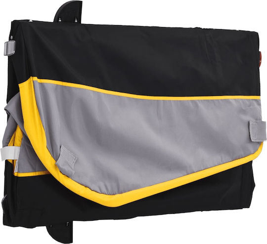 Vidaxl Remorcă Pentru Bicicletă Negru Galben 30 Kg Fier