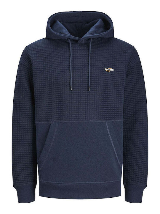 Jack & Jones Men's Sweatshirt with Hood Navy Blazer