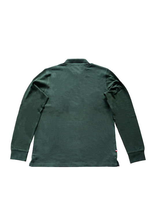 Polo Bluză cu mânecă lungă Verde