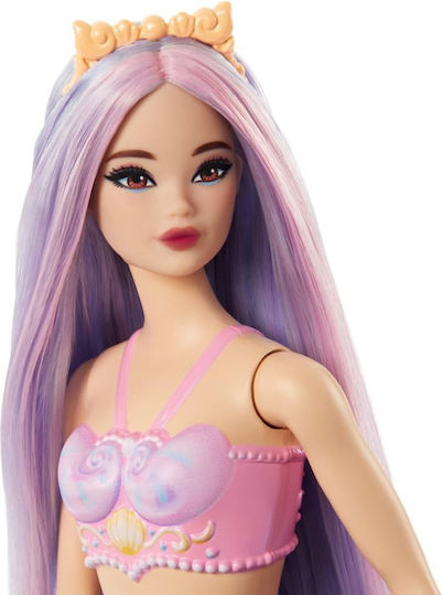 Barbie Mermaid with Colorful Hair, Tails and Headband Accessories Doll Dreamtopia Purple for 3+ years+ Years 30cm