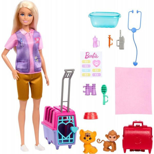 Barbie Wildlife Rescuer Doll You Can Be Doll Jungle Set for 3++ Years