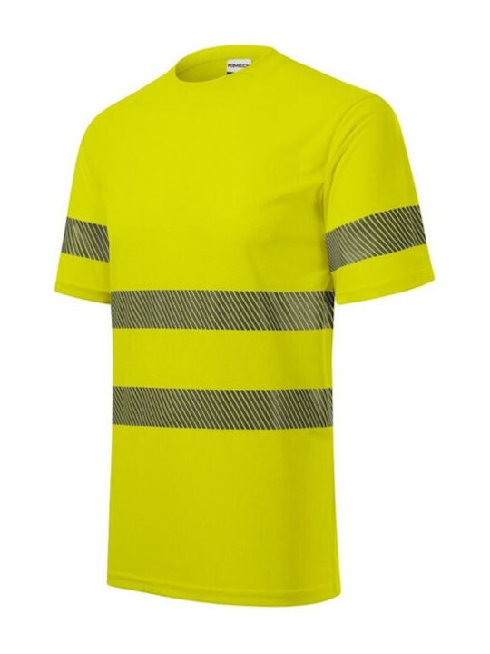 Rimeck Ανδρικό Διαφημιστικό T-shirt Κοντομάνικο Fluorescent Yellow