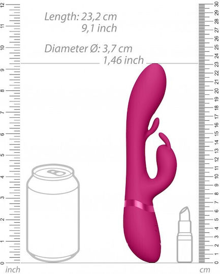 Vive Tama Δονητής Rabbit 27.6cm Pink