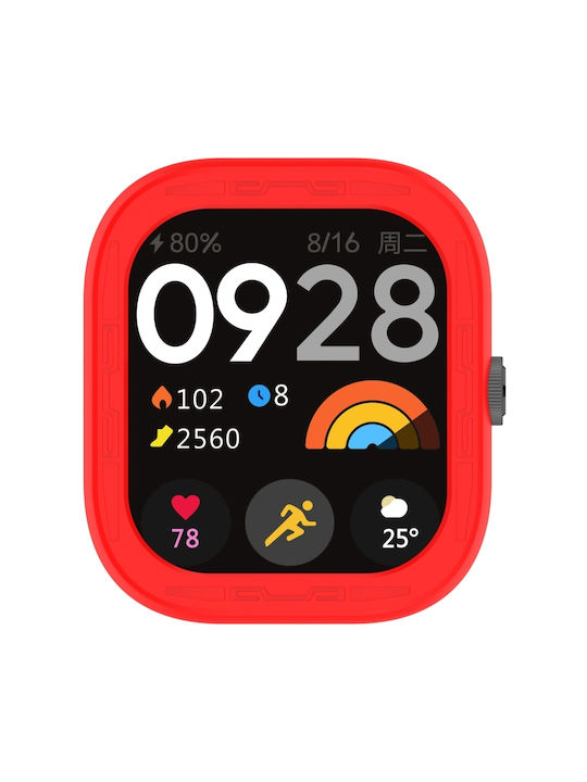 Θήκη Σιλικόνης σε Κόκκινο χρώμα για το Redmi Watch 4