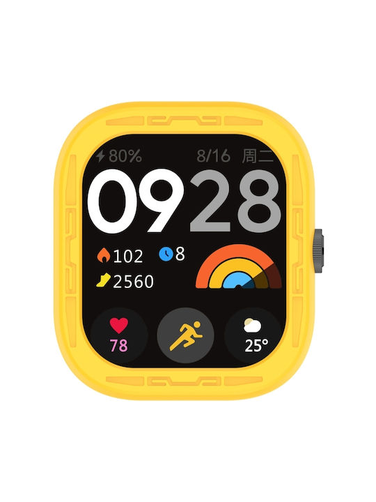 Θήκη Σιλικόνης σε Κίτρινο χρώμα για το Redmi Watch 4