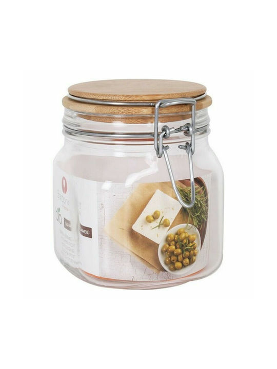 Borgonovo Set 1pcs Jars General Use with Airtight Lid Glass 750ml