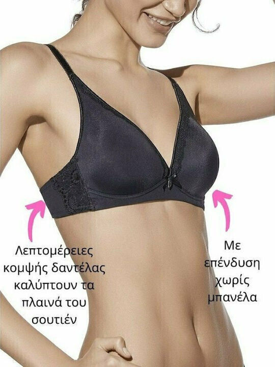 Бял Сутиен с лека подложка без Банели