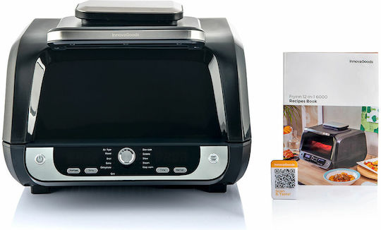 InnovaGoods Fryinn 12in1 6000 Heißluftfritteuse 6Es Schwarz