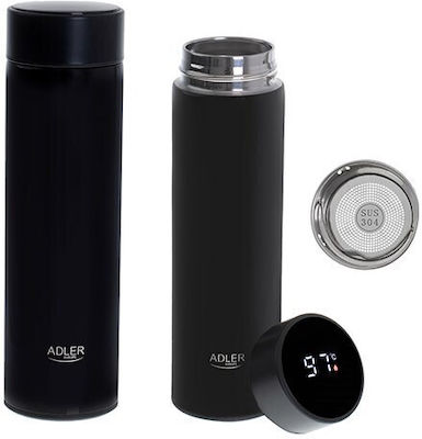 Adler Bottle Thermos Stainless Steel Black 470ml