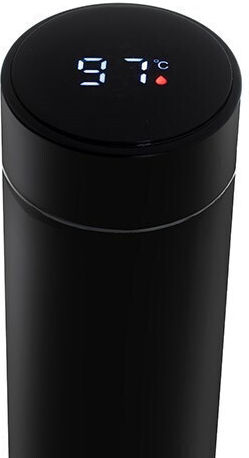 Adler Μπουκάλι Θερμός Ανοξείδωτο 470ml Μαύρο με Επιστόμιο
