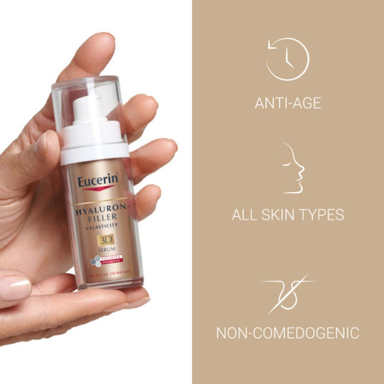 Eucerin Hyaluron-Filler + Elasticity Moisturizing & Anti-aging Serum Face for Dark Spots 30ml