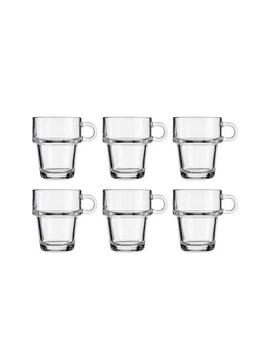 Vivalto Mug Glass Transparent 270ml 24pcs