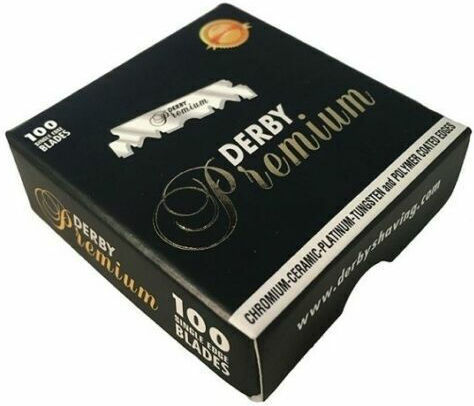 Derby Premium Pack 100 Single Edge Blades Резервни остриета за чувствителна кожа 100бр