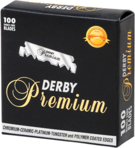 Derby Premium Pack 100 Single Edge Blades Резервни остриета за чувствителна кожа 100бр